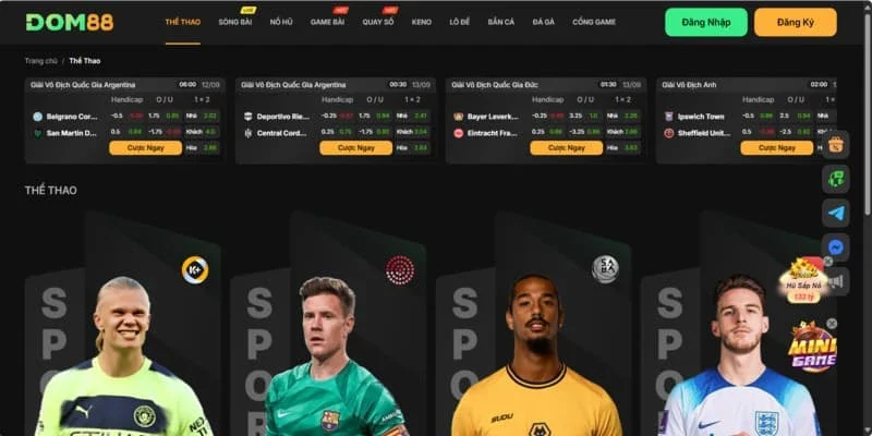 Cập nhật kết quả bóng đá tức thì cùng DOM88