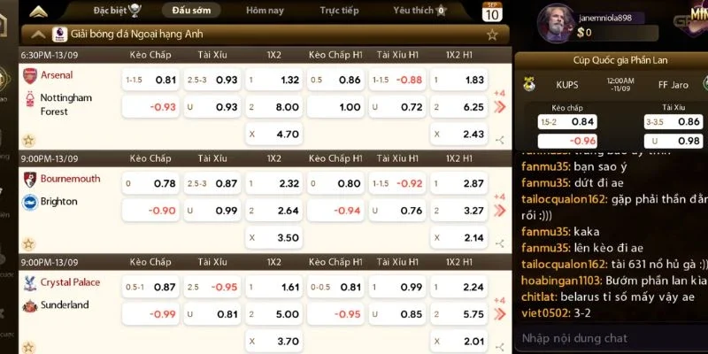 Sảnh thể thao - Trải nghiệm cá cược đỉnh cao